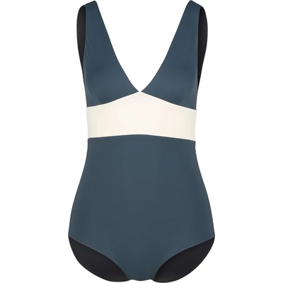 MYMARINI Дамски бански костюм MYMARINI Women's Plungesuit Swimsuit - Black / Grey / White (150-5675-0113)