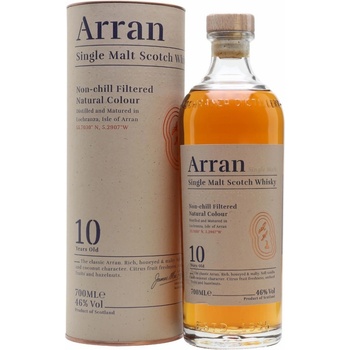 The Arran Non Chill Filtered Whisky 10y 46% 0,7 l (tuba)