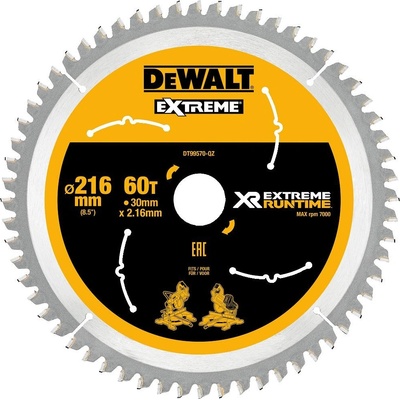 DeWALT DT99570 Pilový kotouč 216x30mm 60z FLEXVOLT – Zboží Dáma