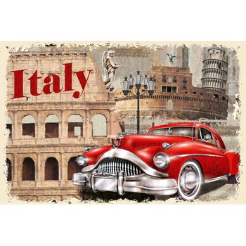 DIMEX ART s. r. o Флизелинов фототапет винтидж италиански плакат 375 x 250 см