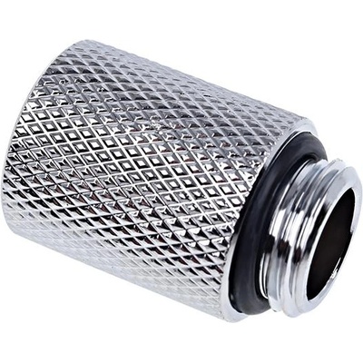 Alphacool Удължител Alphacool Eiszapfen, 20 mm, G1/4 външна към G1/4 вътрешна резба, Сребрист (1011186)