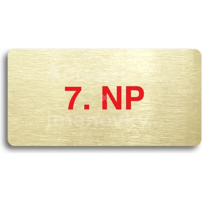 ACCEPT Piktogram 7. NP - zlatá tabulka - barevný tisk bez rámečku