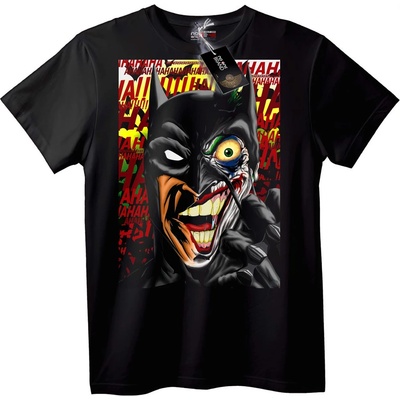NOONEBRAND Тениска Сливане на Batman и Joker - 4XL, Black