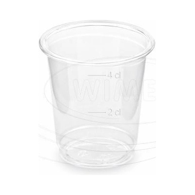Wimex Pohárik PET číry O48mm 2cl 4cl