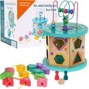 Joko multikocka s labyrintom vkladačkou a kockami na navliekanie