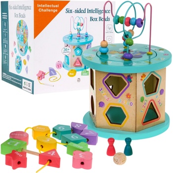 Joko multikocka s labyrintom vkladačkou a kockami na navliekanie