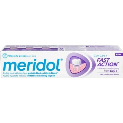 Meridol FAST ACTION ochrana citlivých a podráždených ďasien 75 ml