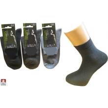 Ventuno trade pánské ponožky hladké snížený lem Černá