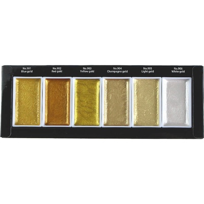 Kuretake Akvarelové barvy Gansai Tambi Starry Colors sada 6 ks
