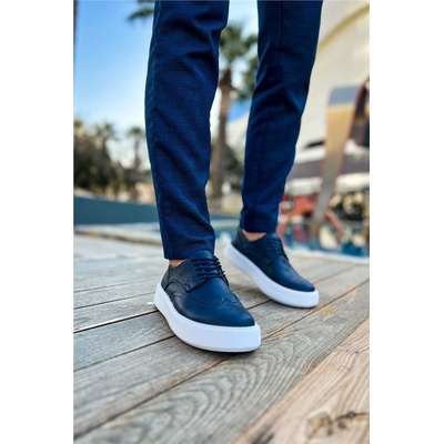 Chekich Мъжки обувки с връзки ch149 cbt - Тъмносини #369956 (369956_Тъмносин)