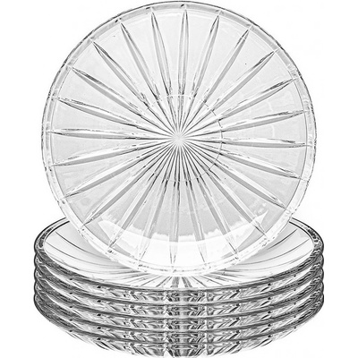 Altom Sada plytkých sklenených talířů Venus 25 cm 6 ks