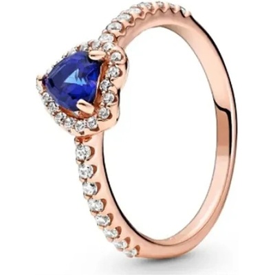 Fashion Co. Prsten se zirkony Blue heart