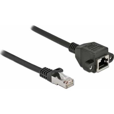 Delock 86998 RJ45 CAT 6A S/FTP 0.25m černý