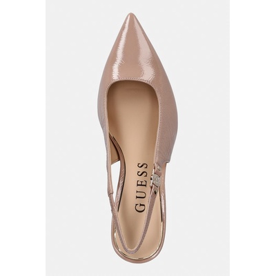 Guess обувки с ток от кожа NASHILY (FLTNAS.LEP05.NUDE)