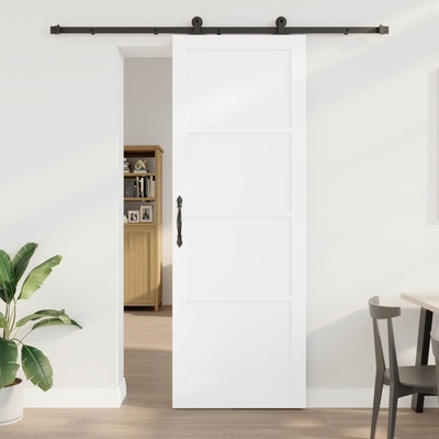 vidaXL Преплъзваща се врата ORKDAL 83 x 232 см Бяло (3445500)