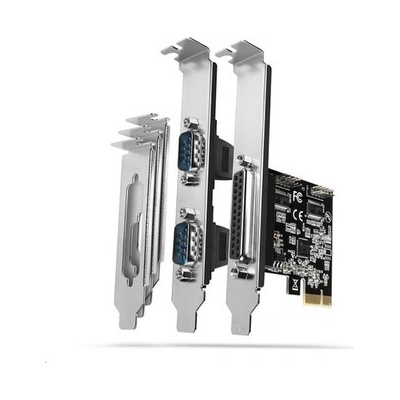 AXAGON PCEA-PSN, PCIe řadič - 1x paralelní LPT + 2x sériový port RS232 250 kbps, vč. LP