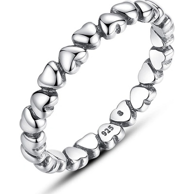 P&J Jewellery Stříbrný prsten Srdíčka SRP26
