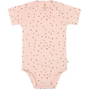 Lassig Бебешко боди с къс ръкав Lassig - Gots, 86/92 cm, 12-24 м, Powder Pink (4042183416427) - baby