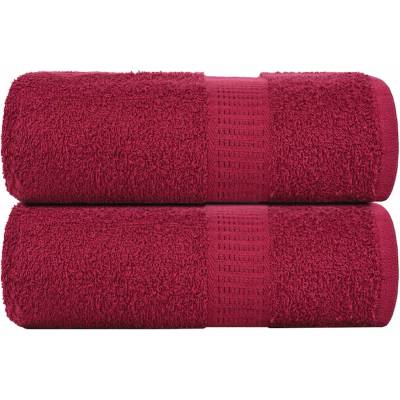vidaXL Кърпи за пране FROGN 2 бр. бордо 30x30 см 360 г/м2 (136728)