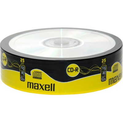 Maxell CD-R80 MAXELL, 700MB, 52x, 25 бр (V-ML-DC-CDR80-25)