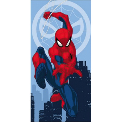 Jerra Fabrics Osuška SPIDERMAN JUMP 03 modrá 70 x 140 cm