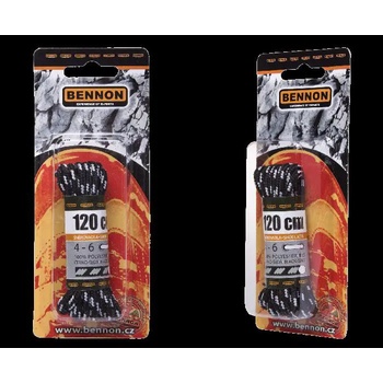 BENNON ŠNĚROVADLO LACES BLACK-GREY BOX 120 CM
