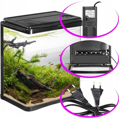 Kruger Meier Arona Aquarium akvarijní set černý 3 l