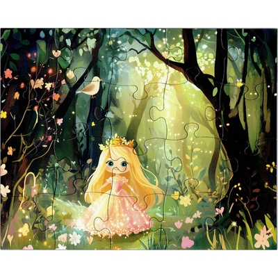 PokojovaDekorace.cz Lesní princezna 25 x 20 cm 20 dílků