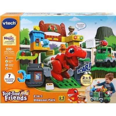 Vtech Игрален комплект 2 в 1 Vtech - Паркът на динозаврите (английски език) (V542103)