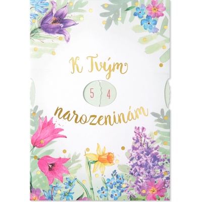 Albi Otočné přání k narozeninám - Květiny