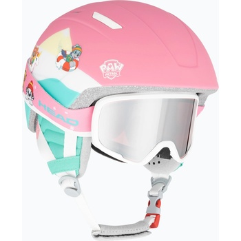 HEAD Детска ски каска HEAD Maja Комплект лапи + очила розов