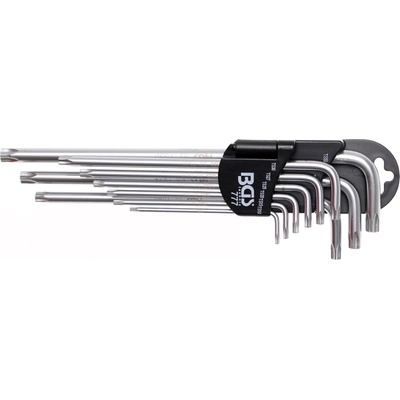 BGS Technic Sada zahnutých kľúčov veľmi dlhé TS-profil pre torx Plus TS10 - TS50 9-dielna BGS 777