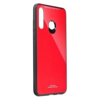 Image 1 of Huawei Силиконов калъф кейс със стъклен гръб за Huawei Y5p , червен