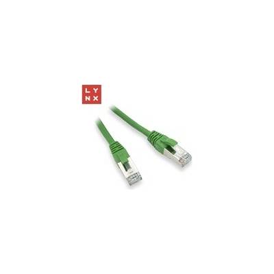 Lynx CS LX-FTP5E-0010-GREEN FTP patch Cat5e PVC CCA 0,1m zelený 10ks