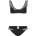 Zoggs Дамски бикини Zoggs Siena Frill Bikini Womens - Black