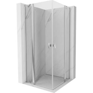 Mexen Mist Duo отваряема душ кабина 120 x 120 см, прозрачна, хром - 8A4-120-120-01-00 (8A4-120-120-01-00)