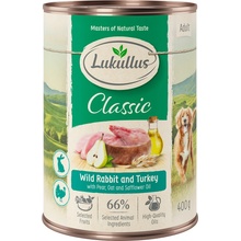 Lukullus Adult Divoký králík & krůta 24 x 400 g