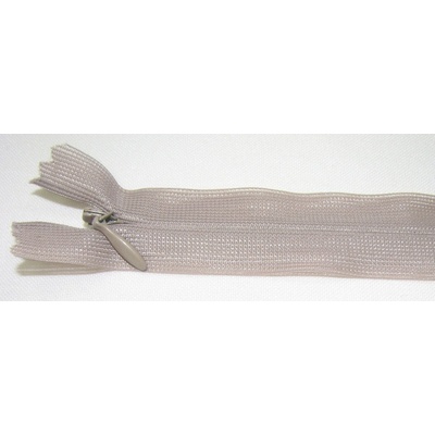 Zips krytý nedeliteľný 30cm bledá hnedá