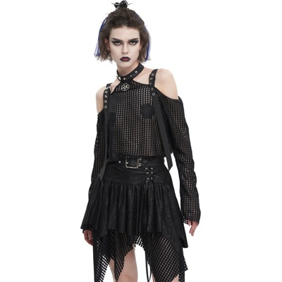 Devil fashion дамска тениска с дълъг ръкав (топ) DEVIL FASHION - Halterneck - TT25301