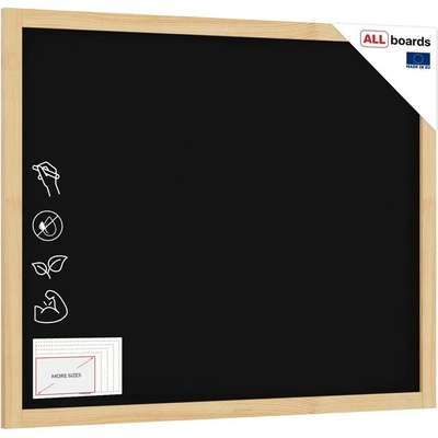 Allboards TB108NAT Černá křídová tabule 100 × 80 cm