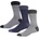 Lee Men's Carry Crew Sock - Navy/Blue/Grey