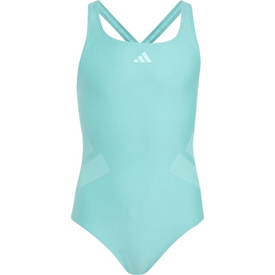 Adidas Детски бански костюм adidas Kid's 3 Bar Logo C-Back Suit Swimsuit - Mint Ton - размер 116 (EU) (750-2929-0211)