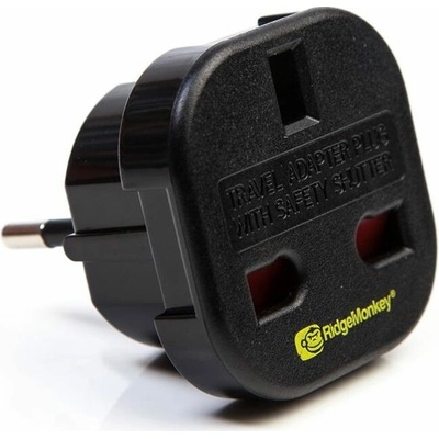 RidgeMonkey Adaptér k nabíjačke Vault UK 3 Pin to EU 2 Pin Adaptor