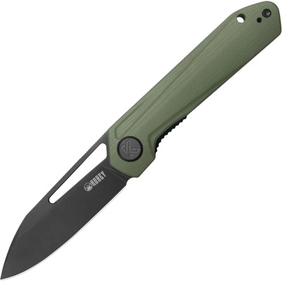 Kubey Royal Blackwash 14C28N Green G10 Linerlock KU321W