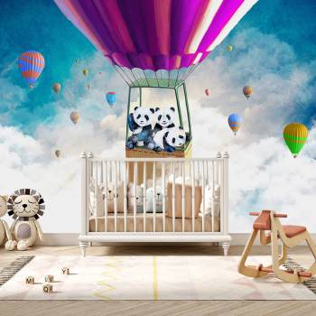 Image 1 of Art gift Фототапет - Панди в небето