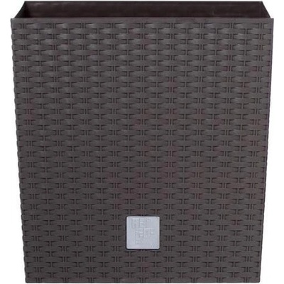 PROSPERPLAST Květináč RATO SQUARE 17x17x17cm umbra