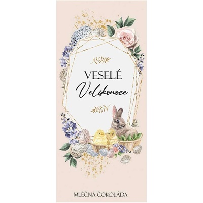 Bohemia Gifts Veľkonočná mliečna čokoláda 100 g