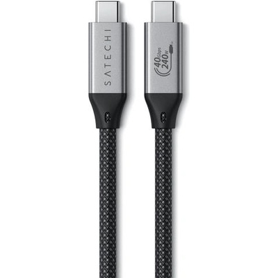 Satechi USB4 Pro оплетен кабел 1, 2 м - черен (ST-YU4120M)