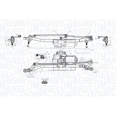 Systém čistenia skiel MAGNETI MARELLI 064352403010 064352403010
