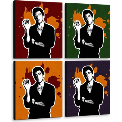 Ručne maľovaný POP Art obraz Scarface - AL PACINO - 60x60 cm